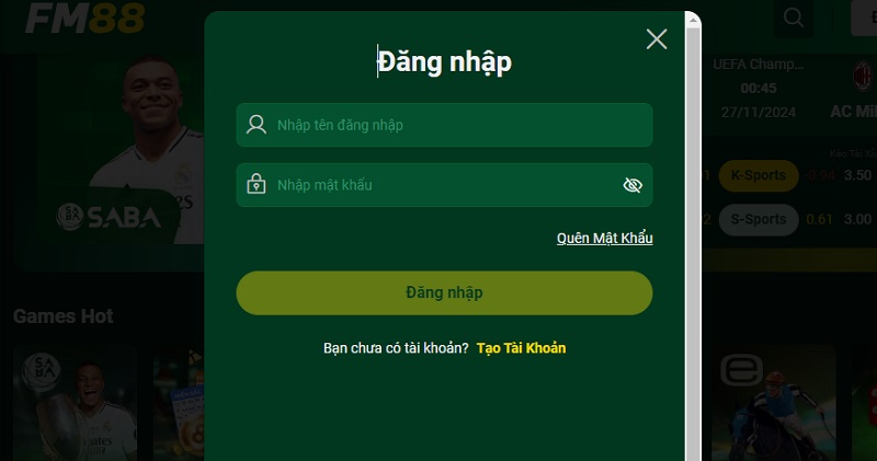 Đăng nhập Fm88 chơi game slot